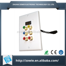 HDMI cable type 6RCA wallplate