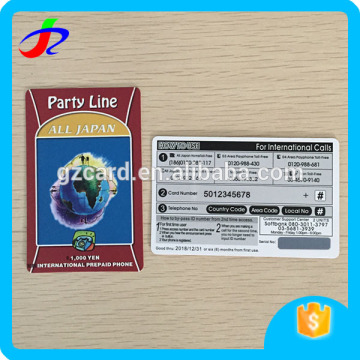 Convenient way mobile top up prepaid calling card for promotion