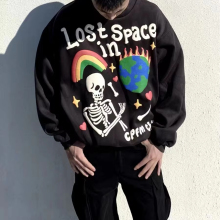 Customizable 3D Puff Printing Oversized Cotton Hoodies for Men