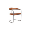 Anton Lorenz for Thonet Leather Dining Chairs