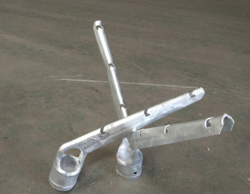 Galvanized chain link fence fitting barbed wire