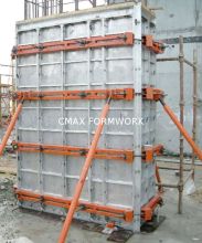 Aluminum Formwork With Steel Walers For Square Concrete Column Formwork