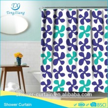 Polyester Fabric Purple Painted Bathroom Curtains