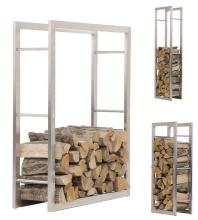 Detachable Indoor Outdoor Metal Firewood Storage Rack