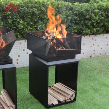 FirePits Barbecue Easy Assemble Wood Burning Outdoor Fire Pits With Spark Screen