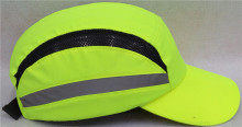 Reflective safety bump cap
