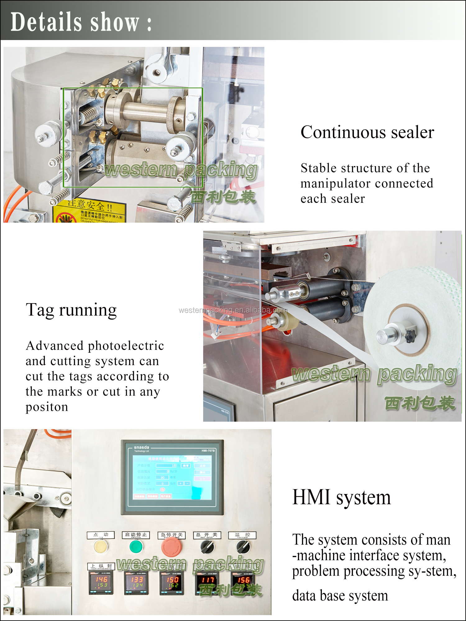 Automatic double chamber tea bag packaging machine