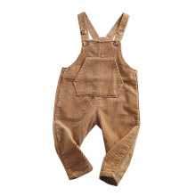 2021 Spring Children's Overalls New Boys And Girls Ins Style Corduroy Clothes Baby Jumpsuits