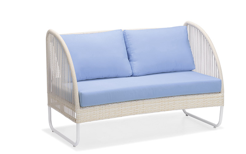 PE Rattan Kanpoko Altzariak Loveseats Sofa