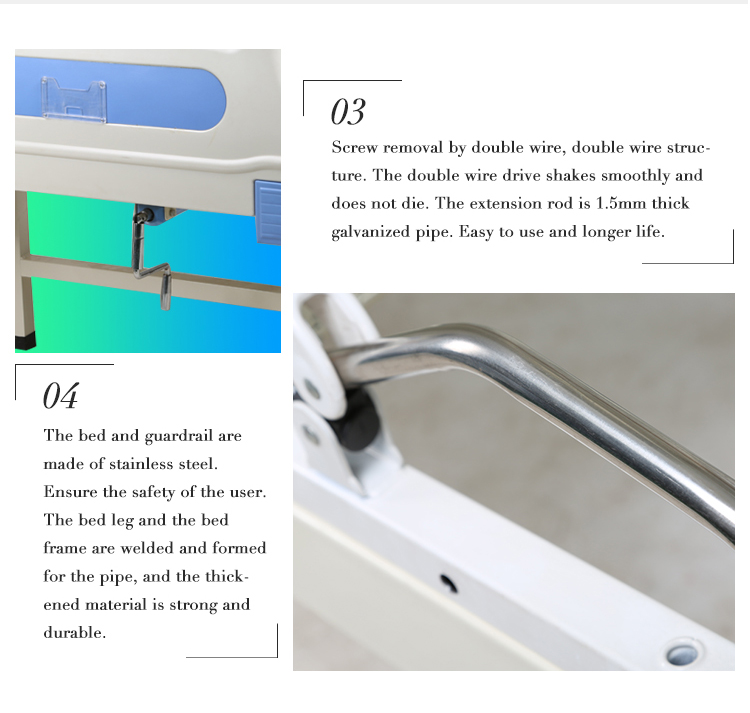 low price medical equipment 3 functions manual hospital bed