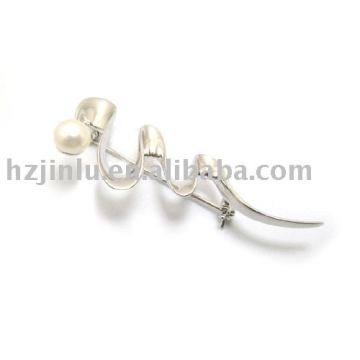 Beautiful brooch, 925 sterling silver brooch,lady ornament (X010018)