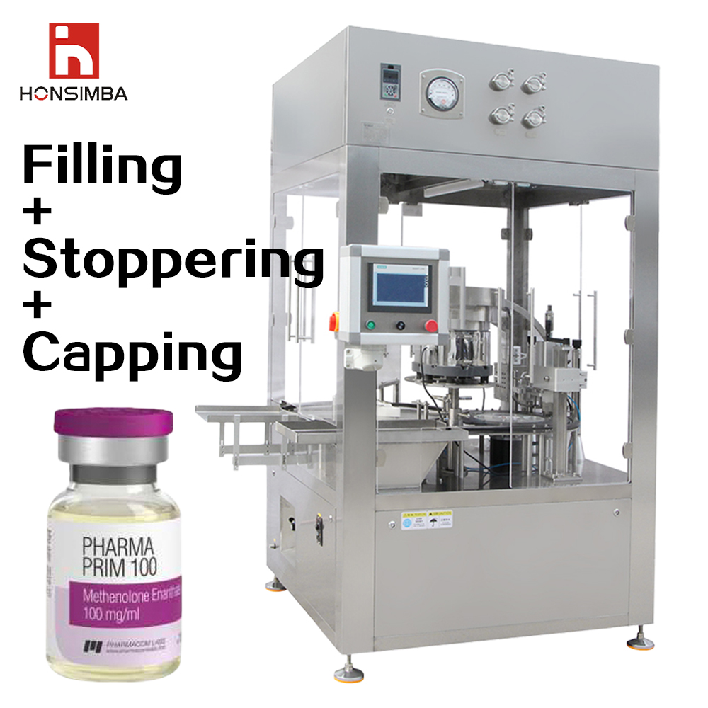 máquina llenadora y taponadora de viales vial filling capping machine