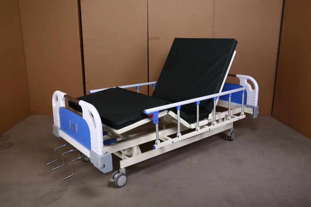 Cheap Price Good Quality 3 Functions Manual Crank Hospital Bed