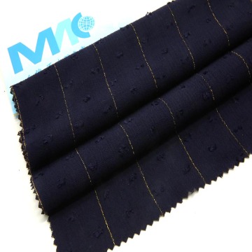 rayon crinkle with golden check lurex