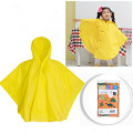 Material promocional PE / PVC / PEVA Material niños poncho de lluvia