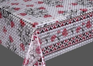 3D Embossed Printed PVC Tablecloth Oval