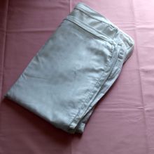 cotton satin   white pillow