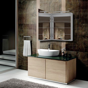 Wash basin door hinge mirror cabinet