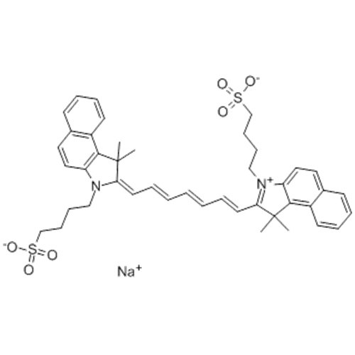 1H-Benz [e] indolium, 2- [7- [1,3-Dihydro-1,1-dimethyl-3- (4-sulfobutyl) -2H-benz [e] indol-2-yliden] -1,3 5-Heptatrien-1-yl] -1,1-dimethyl-3- (4-sulfobutyl) -, inneres Salz, Natriumsalz (1: 1) CAS 3599-32-4