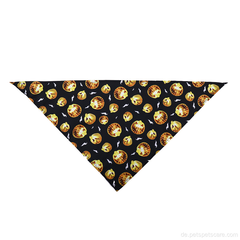 Großhandel Halloween-Serie Hüte Dreieck Schal Haustier Bandana