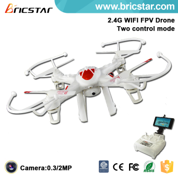 Smartphone control professional 2.4g 6 axis 4ch rc quadcopter drone with c and wifi fpv camera