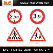 ROADSIDE SOLAR POWERED LED FLASHING STOP TRAFFIC SIGN
