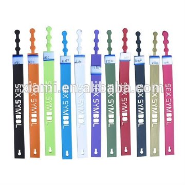 high quality embossing words colorful charms embossed pvc wristband