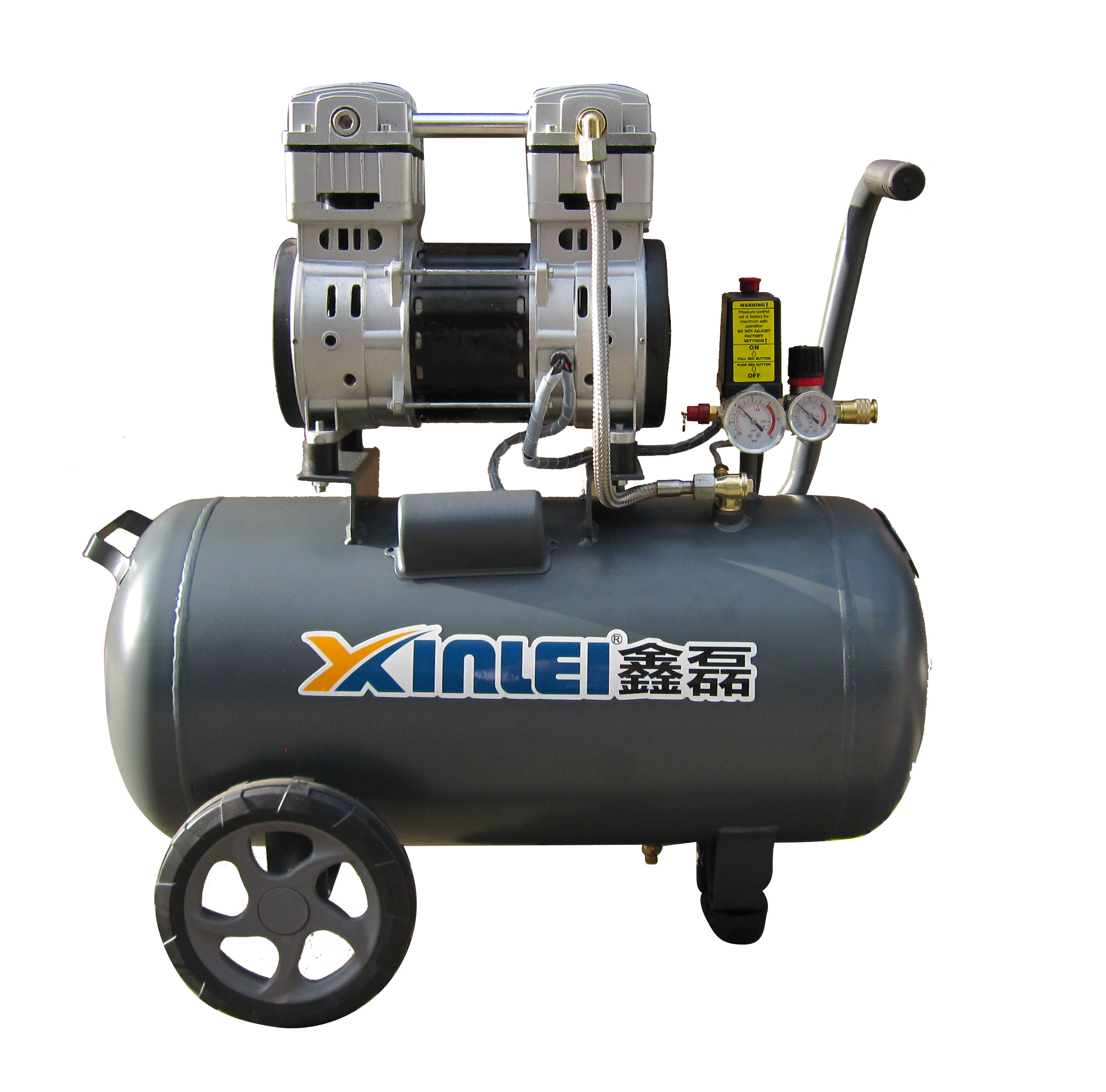 DIY xinlei silient oilfree piston air compressor ZBW64-50L 1100W T2
