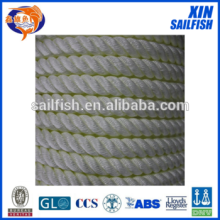 3-strand white 8mm polypropylene monofilament ropes in China factory