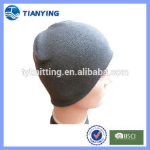 plain color mens knit simple grey beanies