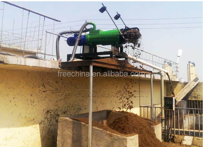 China Gold Supplier screw press cow dung dewatering machine/manure dewatering machine