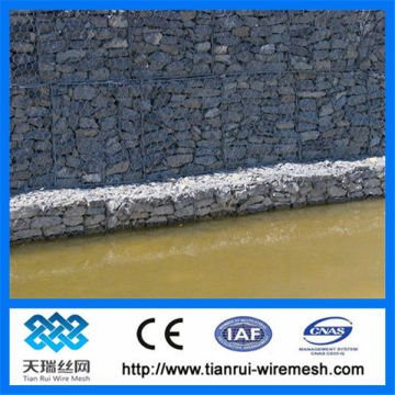 electro galvanized gabion /gabion basket installation