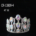 Women Color Diamond Bridal Crown Tall Tiara