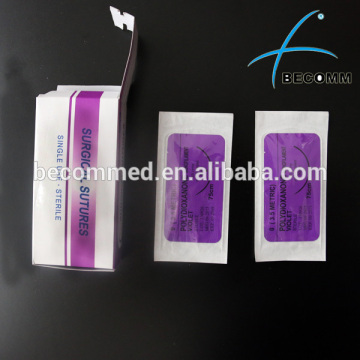 PDO surgical suture with needle