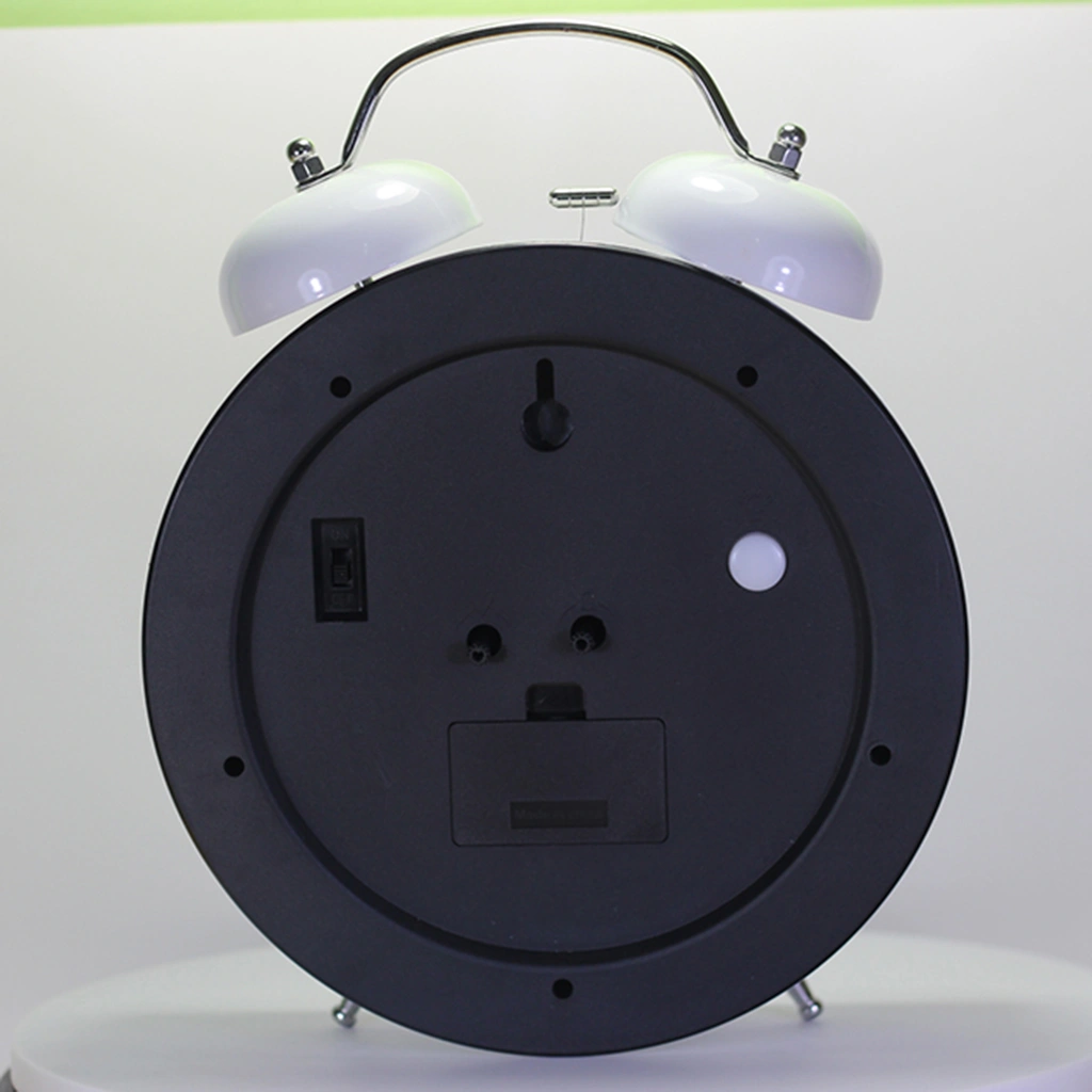 210mm White Alarm Clock Table Clock
