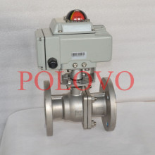 Motorized flange 316l stainless steel valves