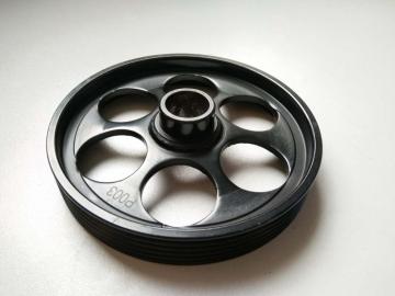 Engine power steering pump pulley