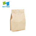 Stand Up Kraft Paper Zipper Tea Packaging