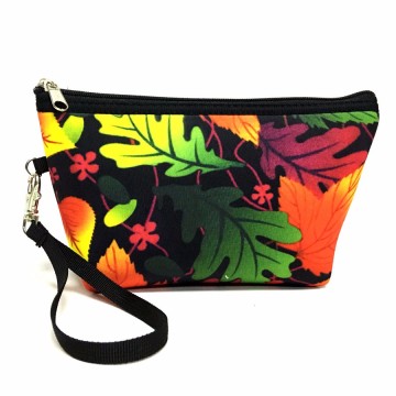 Neoprene Zipper Closure Travel Carrying Cosmetic Toiletry Bag Case