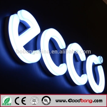 outdoor business sign vacuum forming led lighting acrylic sign