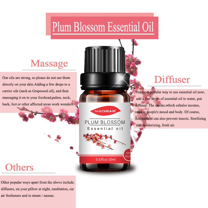 Aromatherapy plum Blossom mafuta muhimu kwa ngozi