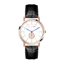 Men`s Ultrathin Swiss Quartz Watch Genuine Leather