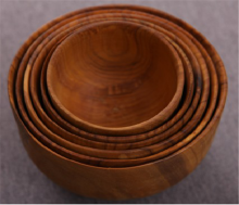 Olive Wood Nesting Bowls Set Of 6