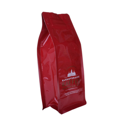 Plastic Eco-friendly 500g coffee bags with pocket zipper