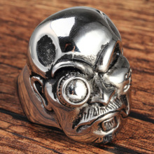 Professional Wholesale Gothic Punk dummy eye skull ring