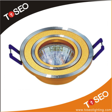 pure aluminium recessed aluminium halogen downlight gu10