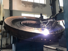 Chromium Carbide Hardfacing Overlay Grinding Table