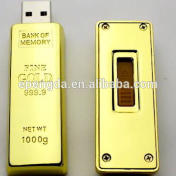 gold bar usb flash drive 8gb 16gb 32gb,golden bar usb flash drive 128gb