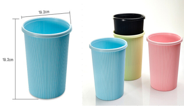 192*192mm Plastic Wastepaper Baskets Round Type