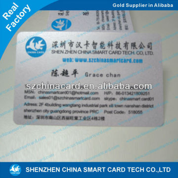 Common PVC Material Double sides business card print